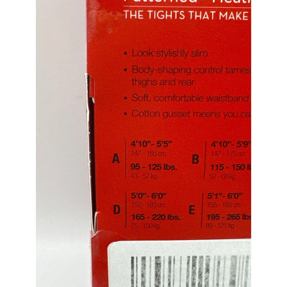 SPANX Tight-End Tights Patterned Heathered Contrast Bodyshaping Black Size A New